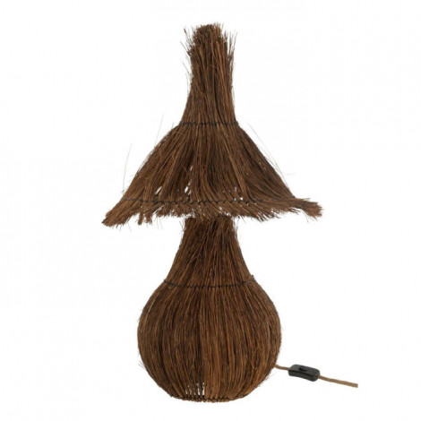 Lampe à Poser en Palmier "Tropical" 61cm Marron|Lampes à poser|Paris Prix