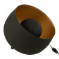 Lampe à Poser en Métal "Mila" 28cm Noir|Lampes à poser|Paris Prix