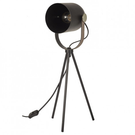 Lampe à Poser en Métal "Bistrot" 46cm Noir|Lampes à poser|Paris Prix