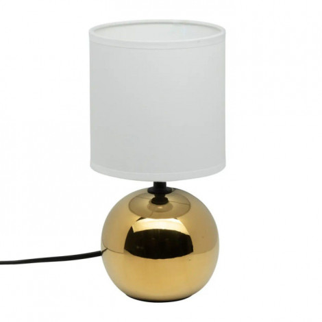 Lampe à Poser Céramique "Boule" 25cm Or|Lampes à poser|Paris Prix