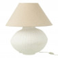 Lampe à Poser Papier Mâché "Bali Bliss" 52cm Blanc|Lampes à poser|Paris Prix