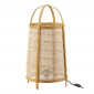 Lampe à Poser en Bambou "Hood" 60cm Naturel|Lampes à poser|Paris Prix
