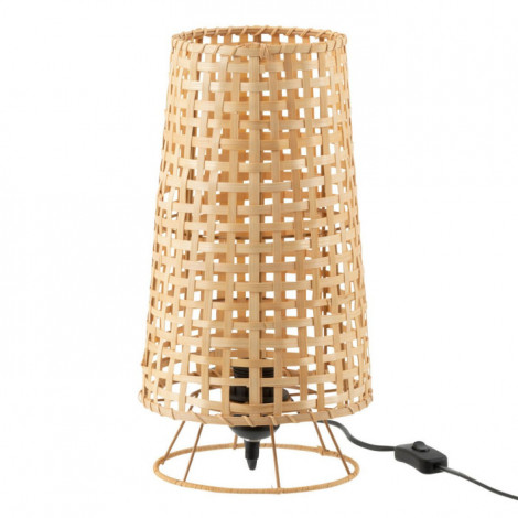 Lampe à Poser en Rotin "Léna" 36cm Naturel|Lampes à poser|Paris Prix