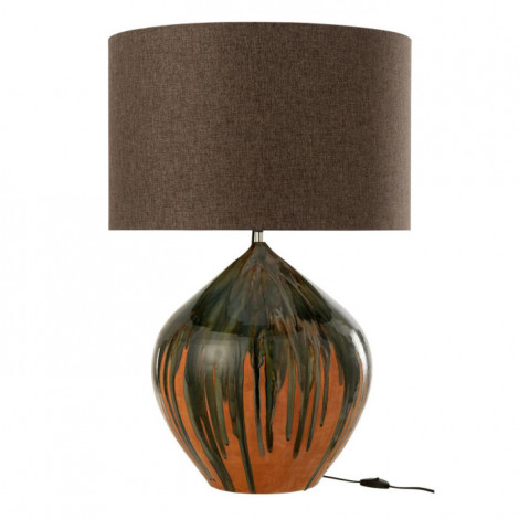 Lampe à Poser en Céramique "Peinture" 80cm Multicolore|Lampes à poser|Paris Prix