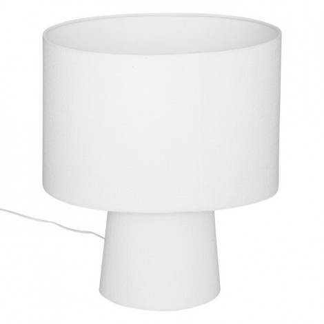 Lampe à Poser en Tissu "Eira" 45cm Blanc|Lampes à poser|Paris Prix