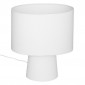 Lampe à Poser en Tissu "Eira" 45cm Blanc|Lampes à poser|Paris Prix