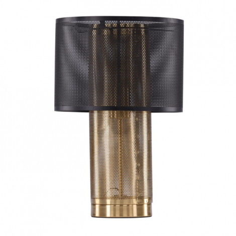 Lampe à Poser Déco "Gap" 39cm Noir & Or|Lampes à poser|Paris Prix