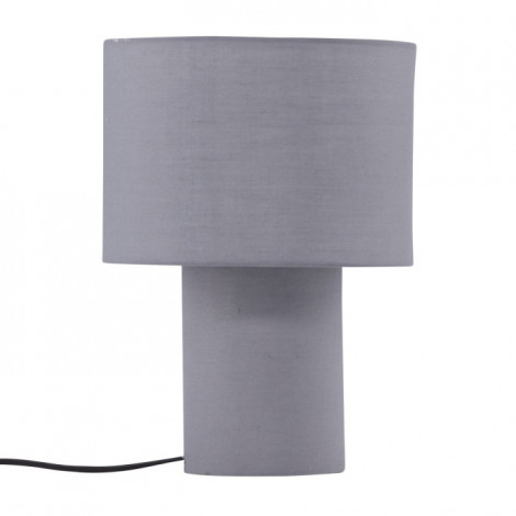 Lampe à Poser Déco "Etenio" 33cm Gris Clair|Lampes à poser|Paris Prix