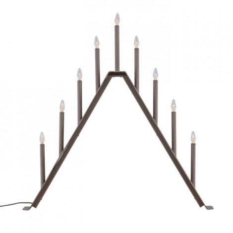 Lampe à Poser Bougeoir Déco "Are" 64cm Marron|Lampes à poser|Paris Prix