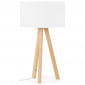 Lampe à Poser "Fidelio" 64cm Blanc|Lampes à poser|Paris Prix