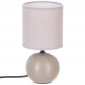 Lampe à Poser Céramique "Boule" 25cm Taupe Mat|Lampes à poser|Paris Prix