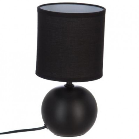 Lampe à Poser Céramique "Boule" 25cm Noir|Lampes à poser|Paris Prix
