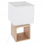 Lampe à Poser "Carré" 32cm Beige|Lampes à poser|Paris Prix