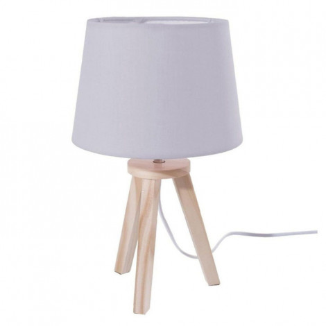 Lampe à Poser en Bois "3 Pieds" 31cm Gris|Lampes à poser|Paris Prix
