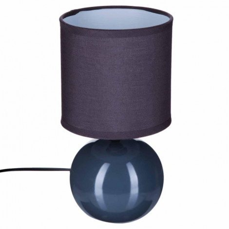 Lampe à Poser Céramique "Boule" 24cm Gris|Lampes à poser|Paris Prix