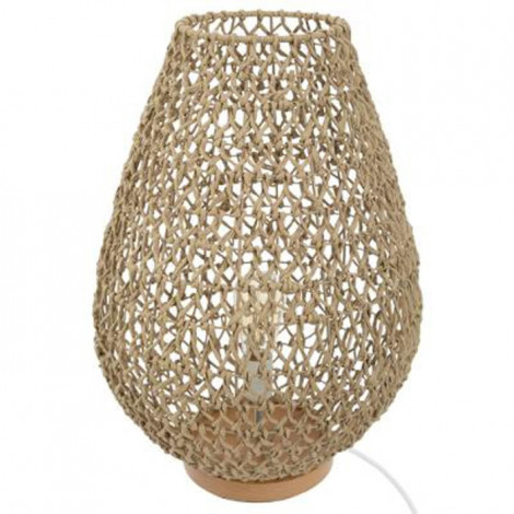 Lampe à Poser Métal & Papier "Été" 55cm Naturel|Lampes à poser|Paris Prix
