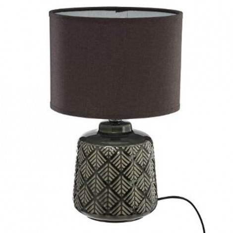 Lampe à Poser en Céramique "Ilou" 35cm Gris|Lampes à poser|Paris Prix