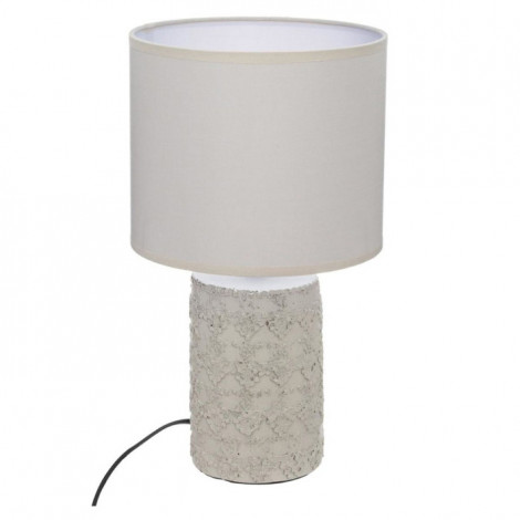 Lampe à Poser Effet Béton "Melo" 33cm Beige|Lampes à poser|Paris Prix