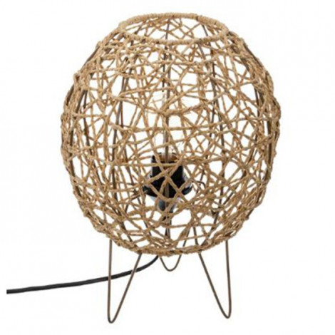 Lampe Boule à Poser "Raahe" 26cm Naturel|Lampes à poser|Paris Prix