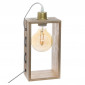 Lampe à Poser en Bois "Iwata" 28cm Naturel|Lampes à poser|Paris Prix