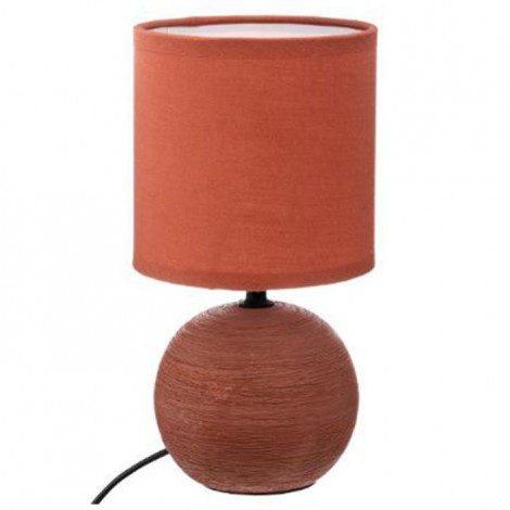 Lampe à Poser Céramique "Boule" 25cm Terracotta|Lampes à poser|Paris Prix