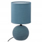 Lampe à Poser Céramique "Boule" 25cm Bleu|Lampes à poser|Paris Prix
