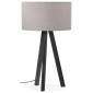 Lampe à Poser Design "Mala" 64cm Gris & Noir|Lampes à poser|Paris Prix