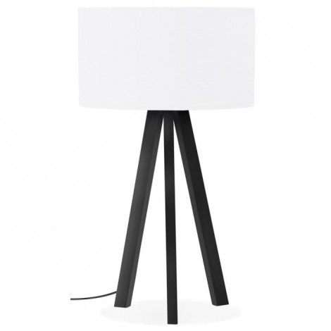 Lampe à Poser Design "Mala" 64cm Blanc & Noir|Lampes à poser|Paris Prix