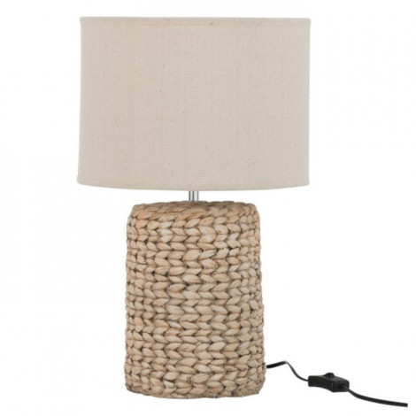 Lampe à Poser Déco Ciment "Tressée" 48cm Naturel|Lampes à poser|Paris Prix