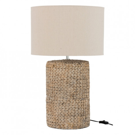 Lampe à Poser Déco Ciment "Tressée" 71cm Naturel|Lampes à poser|Paris Prix
