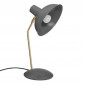 Lampe à Poser en Métal "Célia" 38cm Gris|Lampes à poser|Paris Prix