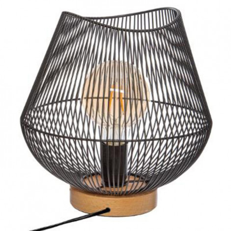Lampe à Poser Design en Métal "Jena" 28cm Noir|Lampes à poser|Paris Prix