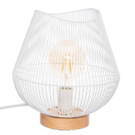 Lampe à Poser Design en Métal "Jena" 28cm Blanc|Lampes à poser|Paris Prix