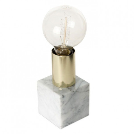 Lampe à Poser en Marbre "Mr Lightning" 13cm Gris|Lampes à poser|Paris Prix