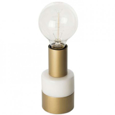 Lampe à Poser en Marbre "Lalande" 14cm Blanc|Lampes à poser|Paris Prix