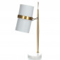 Lampe à Poser Design "Novum" 69cm Blanc & Or|Lampes à poser|Paris Prix
