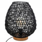 Lampe à Poser Métal & Papier "Etel" 35cm Noir|Lampes à poser|Paris Prix