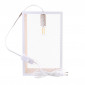 Lampe à Poser Bois & Métal "Cadre" 29cm Blanc & Naturel|Lampes à poser|Paris Prix