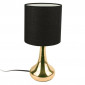 Lampe à Poser Design "Touch" 32cm Noir & Or|Lampes à poser|Paris Prix