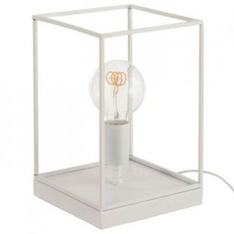 Lampe à Poser "Une Ampoule" 30cm Blanc|Lampes à poser|Paris Prix