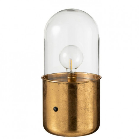 Lampe à Poser Design en Verre "Bulb" 41cm Or|Lampes à poser|Paris Prix