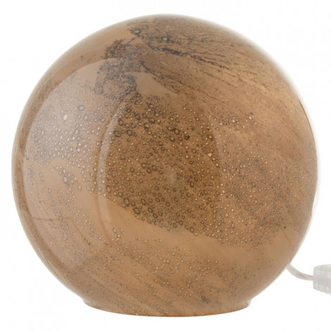 Lampe à Poser en Verre "Dany" 22cm Marron|Lampes à poser|Paris Prix