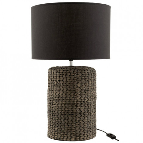 Lampe à Poser Béton & Coton "Scratch" 68cm Gris|Lampes à poser|Paris Prix