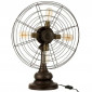 Lampe à Poser Design "Ventilateur" 56cm Marron|Lampes à poser|Paris Prix