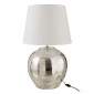 Lampe à Poser en Métal "Arya" 73cm Blanc & Argent|Lampes à poser|Paris Prix