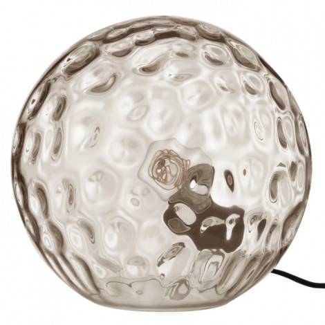 Lampe à Poser en Verre Design "Bollie" 44cm Gris|Lampes à poser|Paris Prix