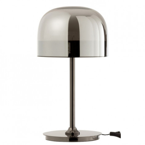 Lampe à Poser Verre & Métal "Topja" 44cm Argent|Lampes à poser|Paris Prix
