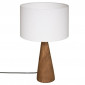 Lampe à Poser en Bois "Aina" 46cm Blanc|Lampes à poser|Paris Prix