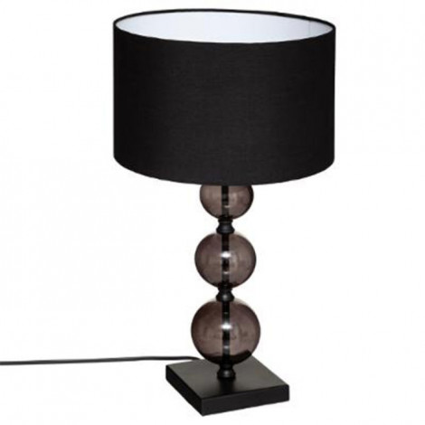 Lampe à Poser en Verre "Alma" 52cm Noir|Lampes à poser|Paris Prix