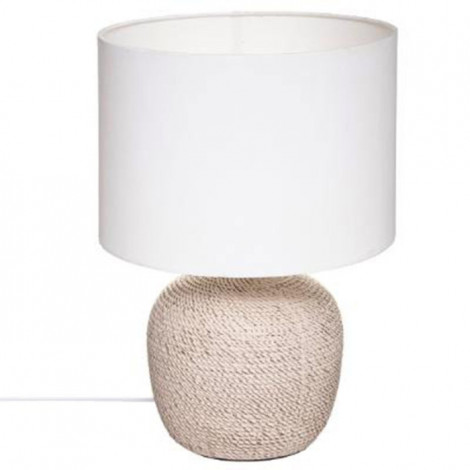Lampe à Poser en Céramique "Davia" 39cm Blanc|Lampes à poser|Paris Prix